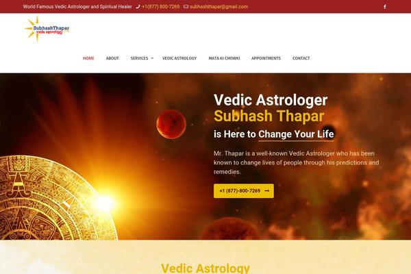 subhashthapar.com site used Hdtheme