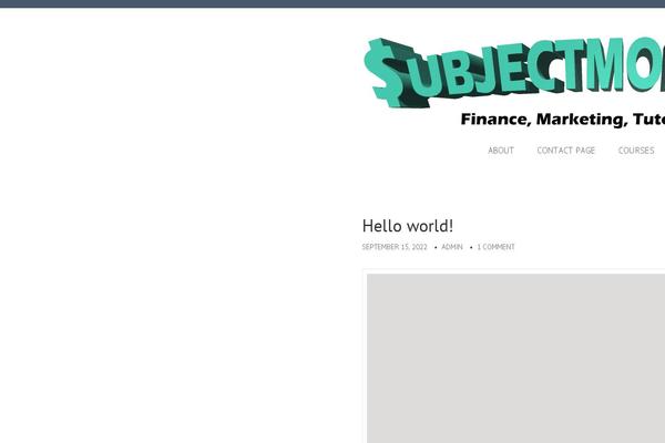 subjectmoney.com site used Rara-academic-pro