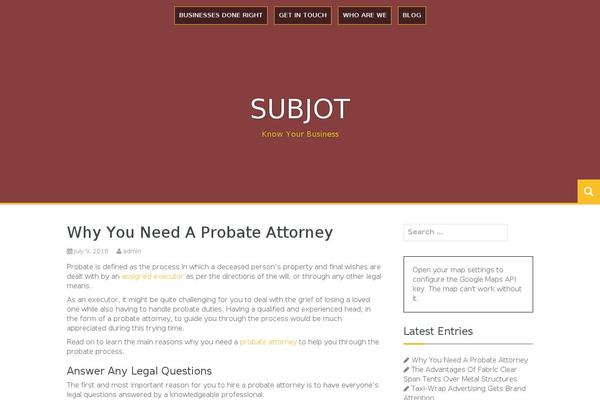Site using WordPress Multicolor Subscribe Widget plugin