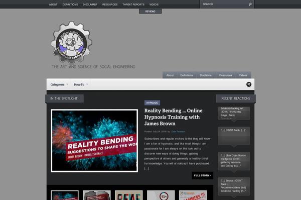 Continuum theme site design template sample