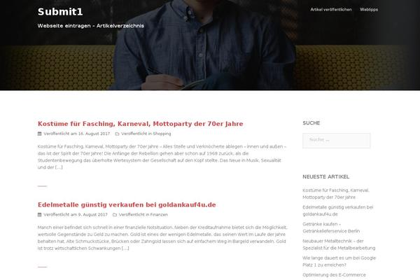 Ares theme site design template sample