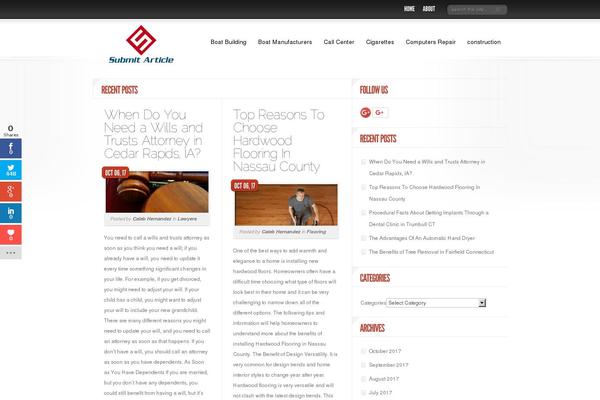 Site using Tweet Blender plugin