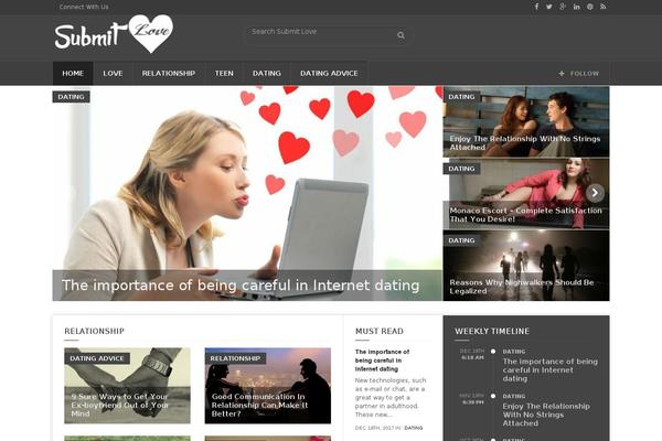 Weekly News theme site design template sample