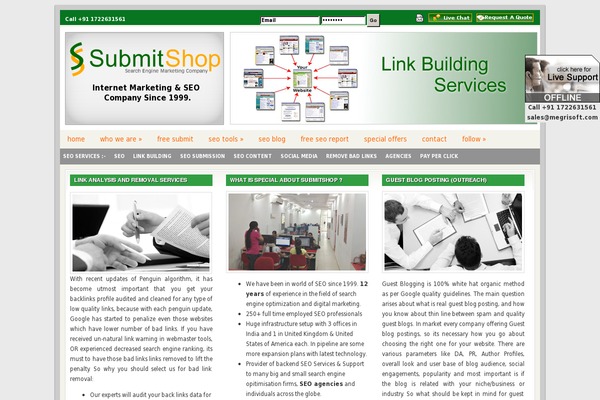 submitshop.com site used Submitshop