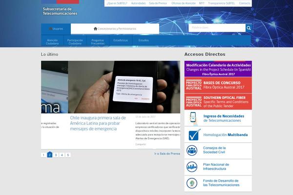 subtel.cl site used Gobcl-wp-master