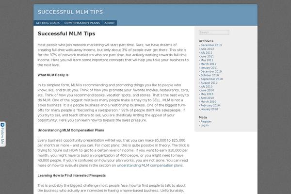 successfulmlmtips.com site used Mystem
