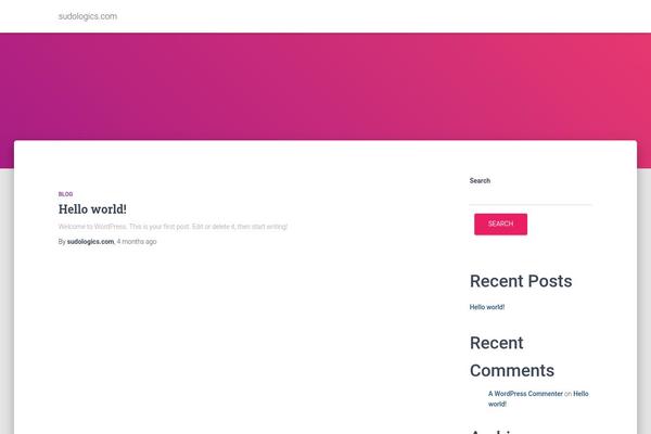 Hestia theme site design template sample