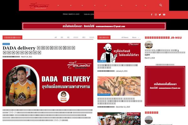 Newspaper theme site design template sample