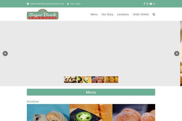 Total theme site design template sample