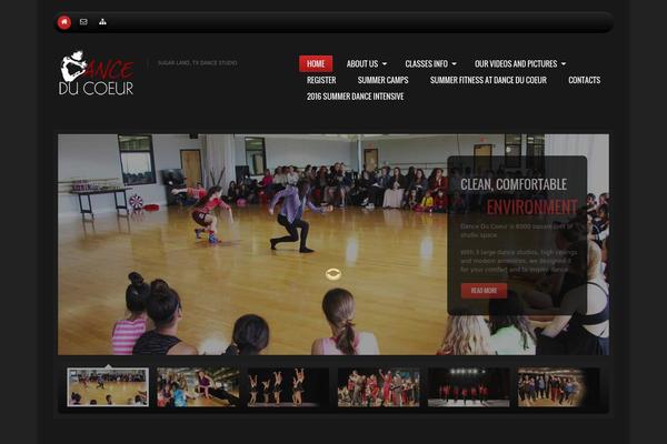 Dance theme site design template sample
