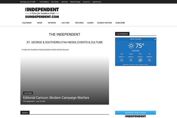 Site using Weather-atlas plugin