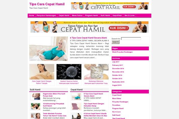 sukseshamil.com site used Tetap Semangat
