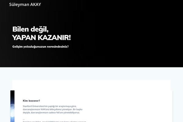 suleymanakay.com site used Mesmerize-pro