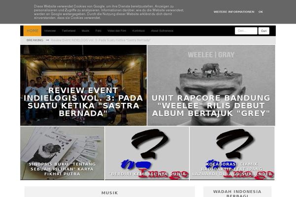 Wpberita theme site design template sample