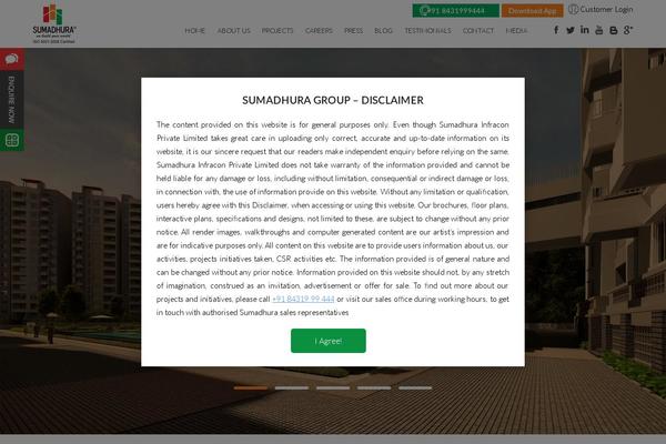 Site using Sticky Popup plugin