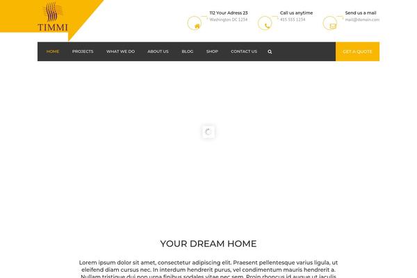 Constructo theme site design template sample