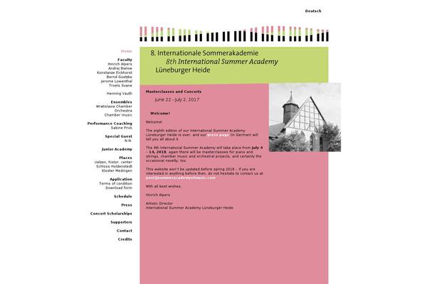 summeracademyofmusic.com site used Sommerakademie