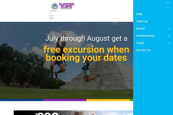 Travelo theme site design template sample