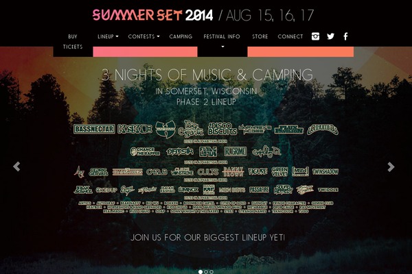 summersetfestival.com site used Foodiz