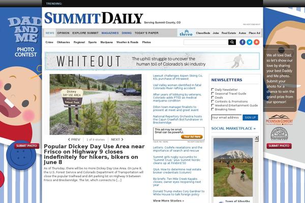 summitdaily.com site used Swift-news-theme