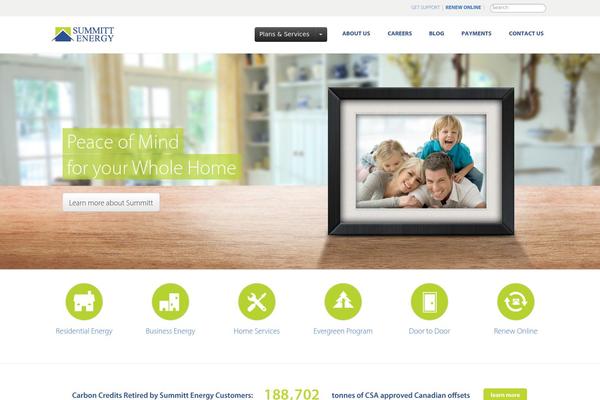 Summit theme site design template sample