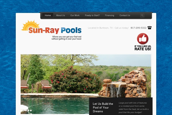 sun-raypools.com site used Horizon