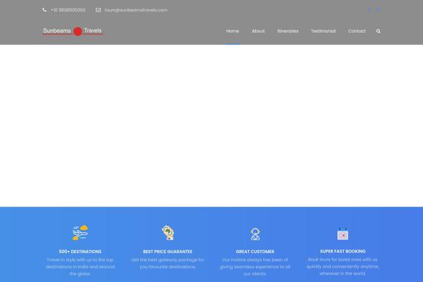Traveltour-child theme site design template sample
