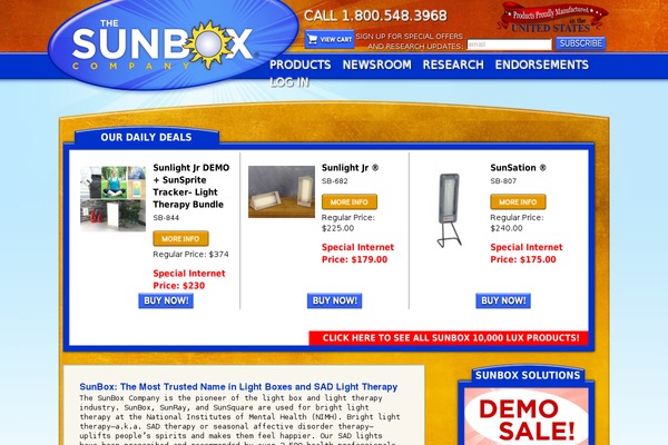 Sunbox theme websites examples
