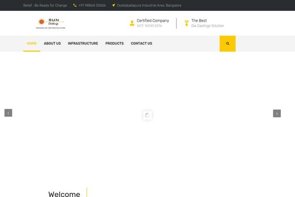 Industry theme site design template sample