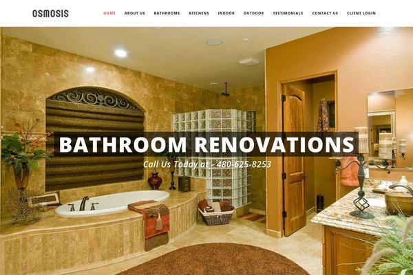 Osmosis theme site design template sample