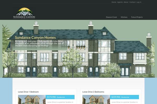Realhomes Child theme site design template sample