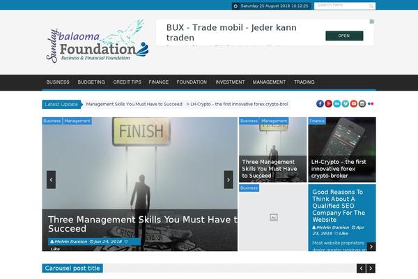 SaladMag theme site design template sample