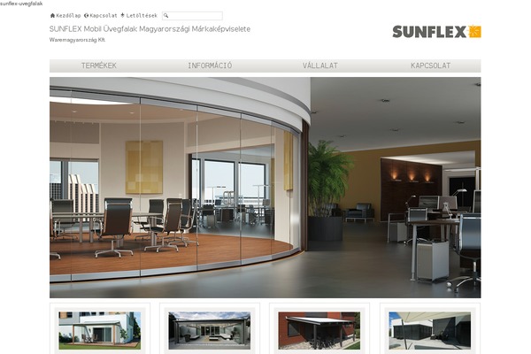 sunflex-uvegfalak.hu site used Sunflex