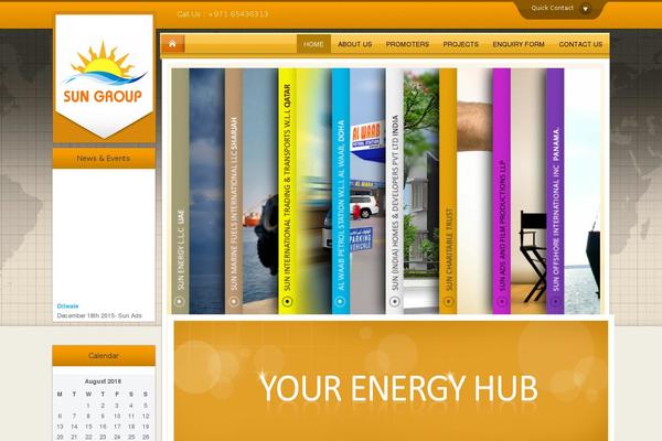 Site using Accordion Slider plugin