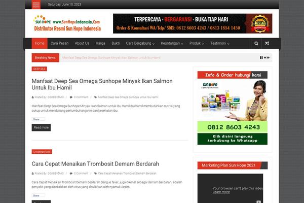 ColorNews theme site design template sample