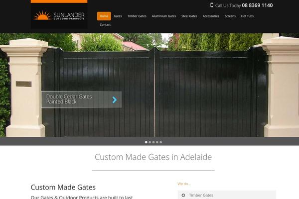 sunlander.com.au site used Customify