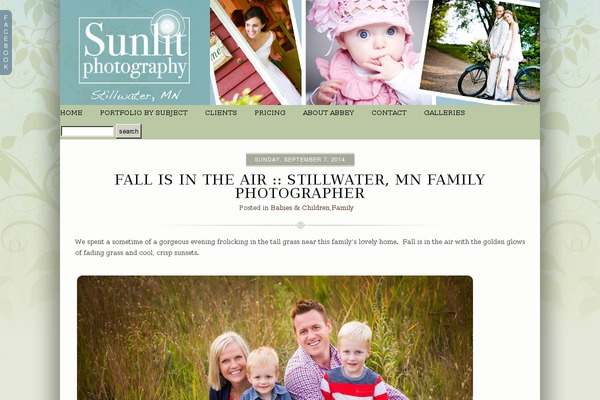Prophoto4 theme site design template sample