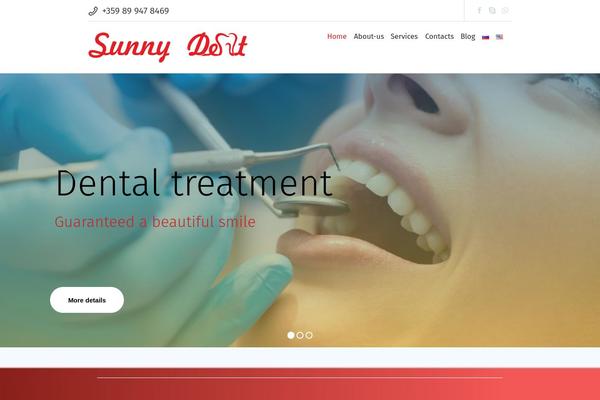 Denta theme site design template sample