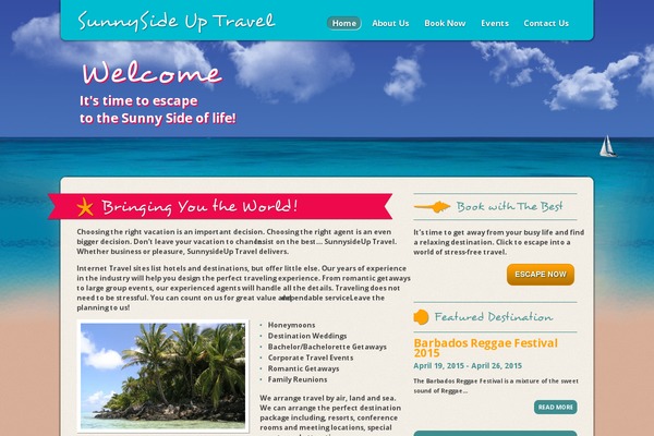 sunnysideuptravel.com site used Over-easy