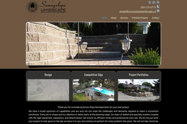 Landscape theme site design template sample
