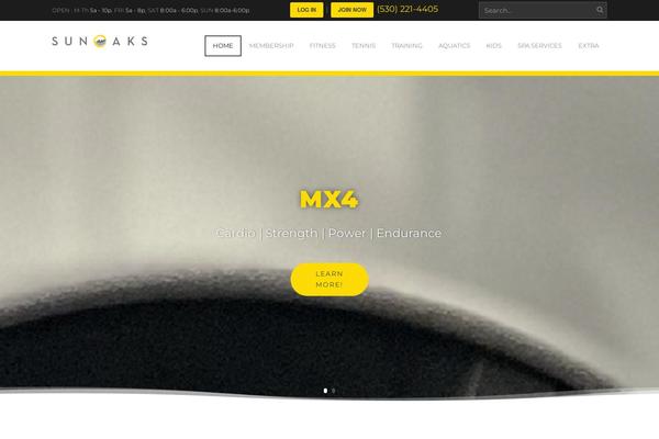 Fitness theme site design template sample