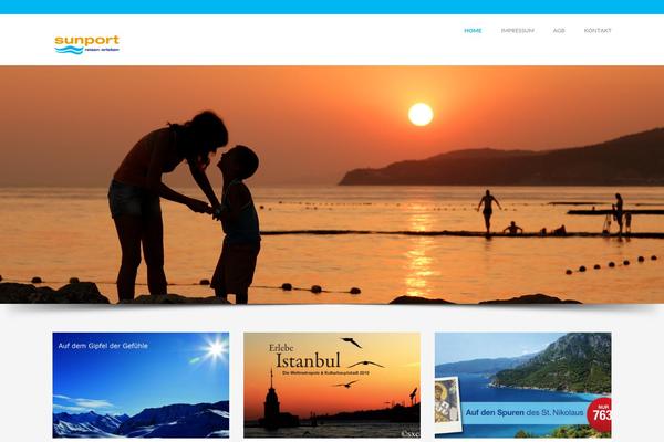 Travelo theme site design template sample
