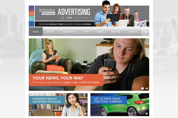 pngadvertising theme websites examples