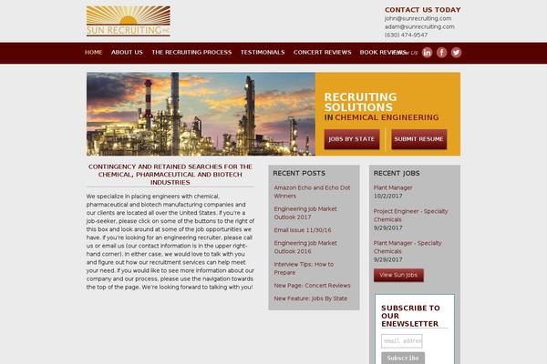 Ascend theme site design template sample