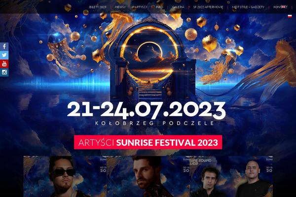 Sunrise theme site design template sample