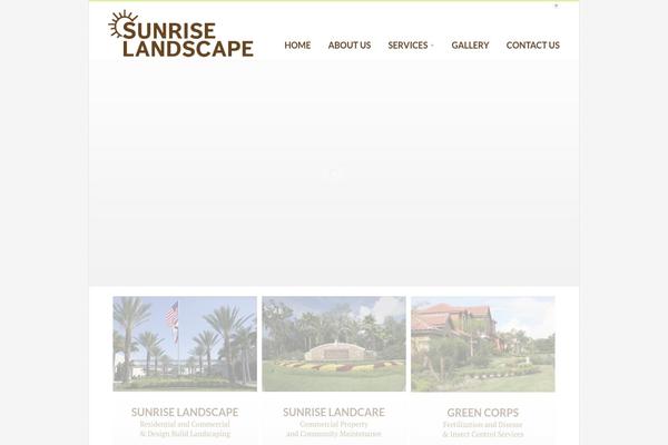 Sunrise theme site design template sample