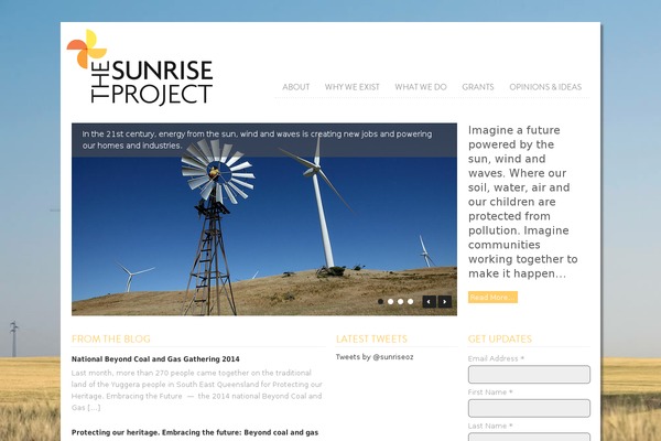 sunriseproject.org.au site used Generatepress_child