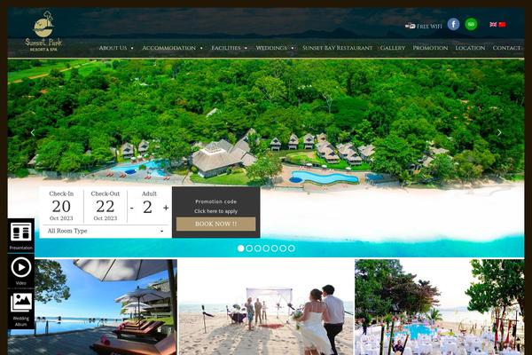 Hotel theme site design template sample