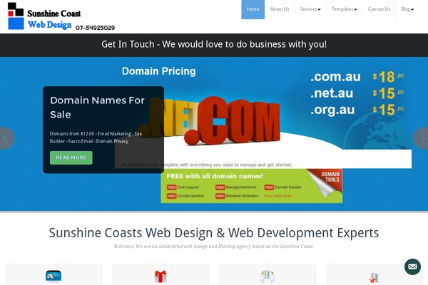 sunshinecoastwebdesign.com.au site used Twenty Twenty-One