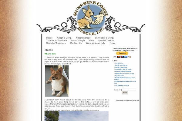Pet-rescue theme site design template sample
